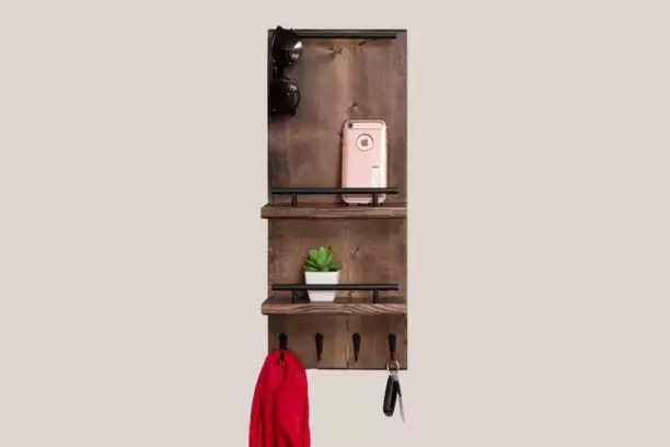 Narrow Foyer Wall Organizer