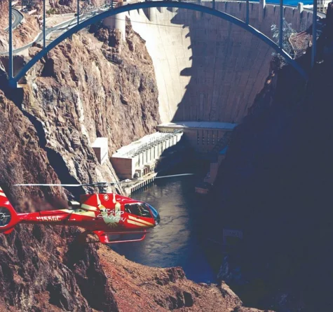 Daytime Hoover Dam and Las Vegas Strip Helicopter Fli