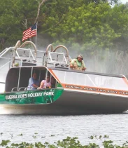 From Miami Everglades Airboat, Wildlife Show, and Roundtrip Bus
