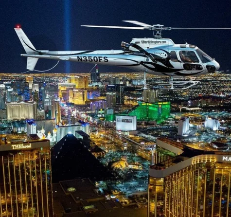 Las Vegas Helicopter Night Flight and Optional VIP Transportation