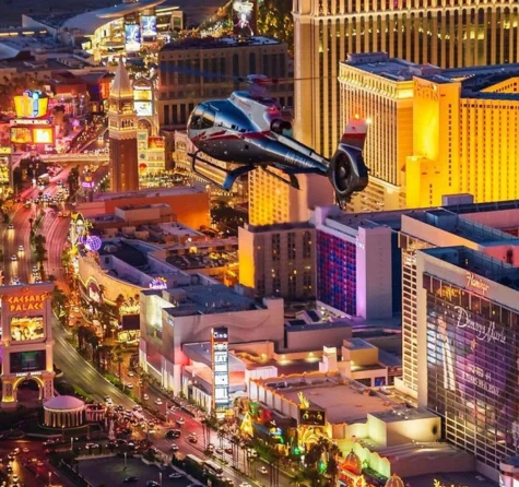 Las Vegas Strip Helicopter Night Flight with Optional Transport