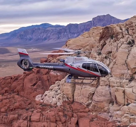 Red Rock Canyon Helicopter Tour with Landing and Champagne Toast