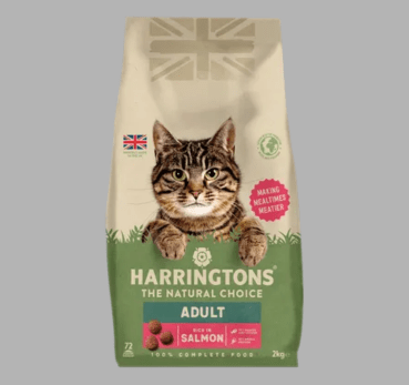Harringtons Adult Cat Food Rich in Salmon Economy Pack 2 x 2kg