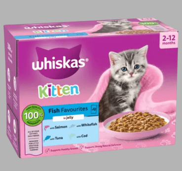 Whiskas Kitten Pouches in Jelly Poultry Feasts 40 x 85g