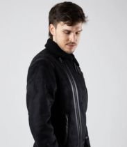 2 Only & Sons Robyn Fliegerjacke aus Kunstwildleder, schwarz (1)