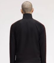 4 Fred Perry Contrast Tape Track Black - Track Jacket (1)