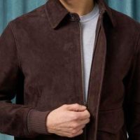 2 Dark Brown Suede Jacket