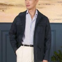 3 Navy 4-Pocket Overshirt