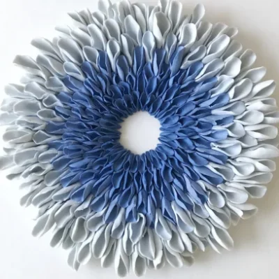 Contemplation I – Botanical-Inspired Porcelain Wall Sculpture