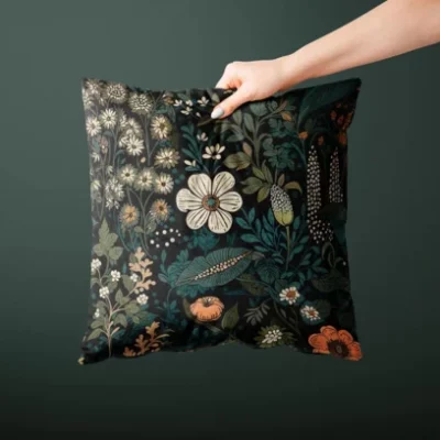 Dark Cottagecore Decor Pillow
