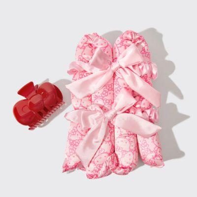Hello Kitty x Kitsch XL Satin Heatless Styling & Bow Claw Clip 4pc Set