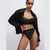 LaceWear High Waisted High Leg Knickers (1)