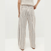 Mid Rise Striped Barrel Jeans (1)