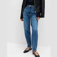 Mom High Waisted Ankle Grazer Jeans (1)