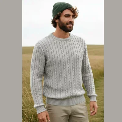 Rapanui Clothing Men's Cable Knit Jumper