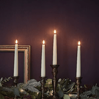 Set of 4 TruGlow® Short LED Taper Candles (1)