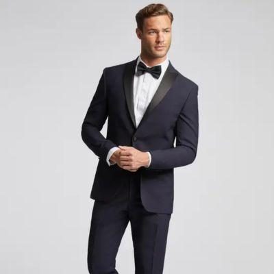 _Slim Fit Shawl Collar Tuxedo Jacket