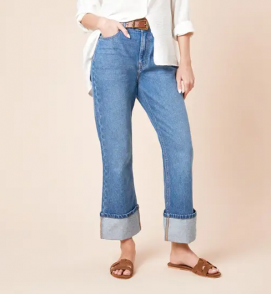 Straight Jean With Turn Up