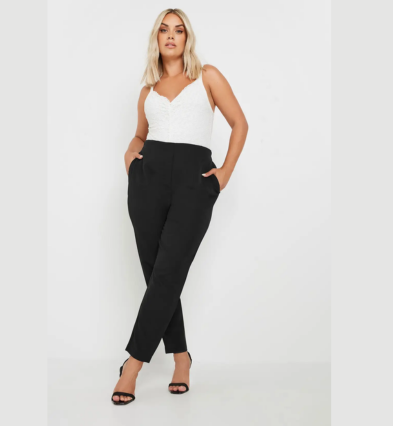 Yours High Waist Tapered Trousers