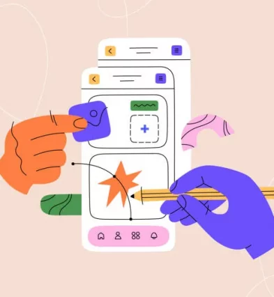 hands-working-on-creating-interf